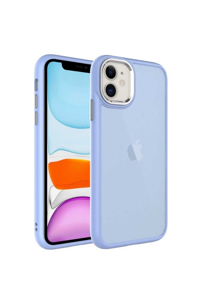 Apple iPhone 11 Uyumlu Kılıf Buzlu Sert PC Zore May Kapak