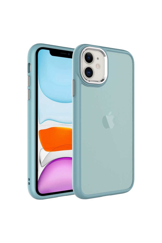 Apple iPhone 11 Uyumlu Kılıf Buzlu Sert PC Zore May Kapak