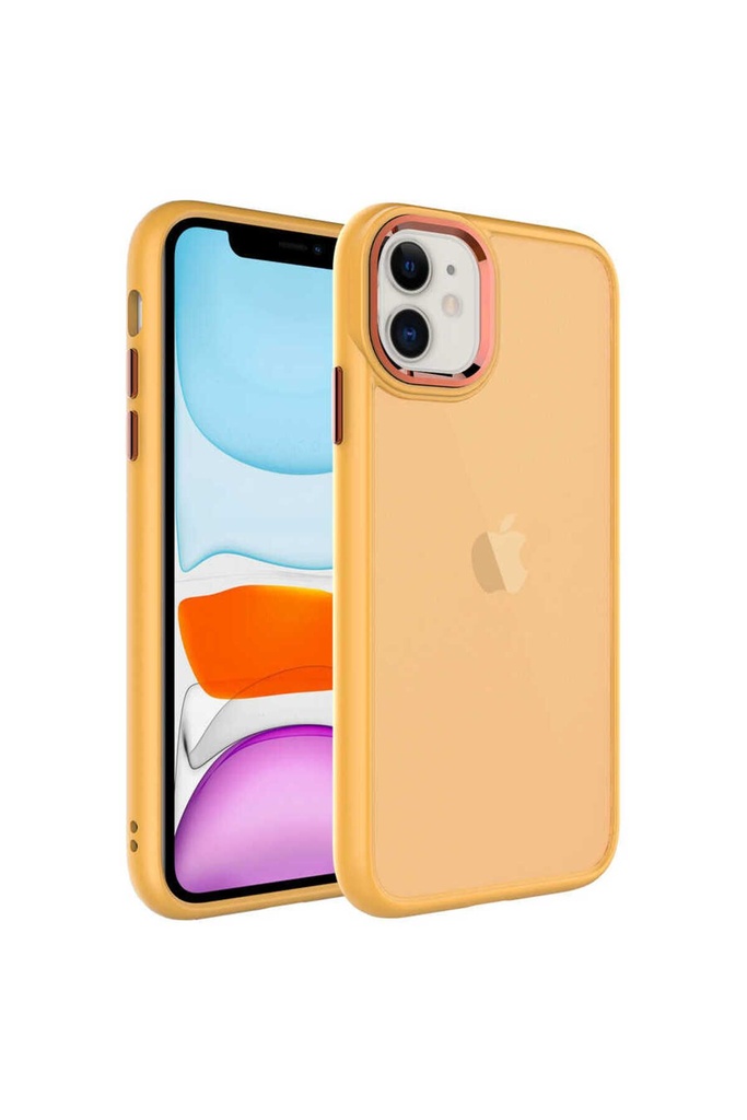 Apple iPhone 11 Uyumlu Kılıf Buzlu Sert PC Zore May Kapak