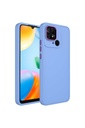 Xiaomi Redmi 10C Uyumlu Kılıf Metal Çerçeve ve Buton Tasarımlı Silikon Zore Luna Kapak