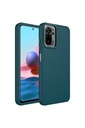 Xiaomi Redmi Note 10 Uyumlu Kılıf Metal Çerçeve ve Buton Tasarımlı Silikon Zore Luna Kapak