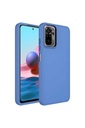 Xiaomi Redmi Note 10 Uyumlu Kılıf Metal Çerçeve ve Buton Tasarımlı Silikon Zore Luna Kapak