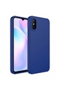 Xiaomi Redmi 9A Uyumlu Kılıf Metal Çerçeve ve Buton Tasarımlı Silikon Zore Luna Kapak