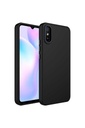 Xiaomi Redmi 9A Uyumlu Kılıf Metal Çerçeve ve Buton Tasarımlı Silikon Zore Luna Kapak