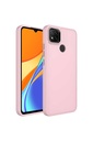 Xiaomi Redmi 9C Uyumlu Kılıf Metal Çerçeve ve Buton Tasarımlı Silikon Zore Luna Kapak