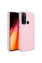 Xiaomi Redmi Note 8 Uyumlu Kılıf Metal Çerçeve ve Buton Tasarımlı Silikon Zore Luna Kapak