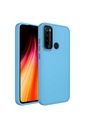 Xiaomi Redmi Note 8 Uyumlu Kılıf Metal Çerçeve ve Buton Tasarımlı Silikon Zore Luna Kapak