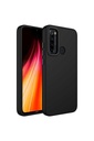 Xiaomi Redmi Note 8 Uyumlu Kılıf Metal Çerçeve ve Buton Tasarımlı Silikon Zore Luna Kapak