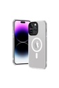 Apple iPhone 14 Plus Uyumlu Kılıf Wireless Şarj Özellikli Zore Hibrit M-safe Kapak