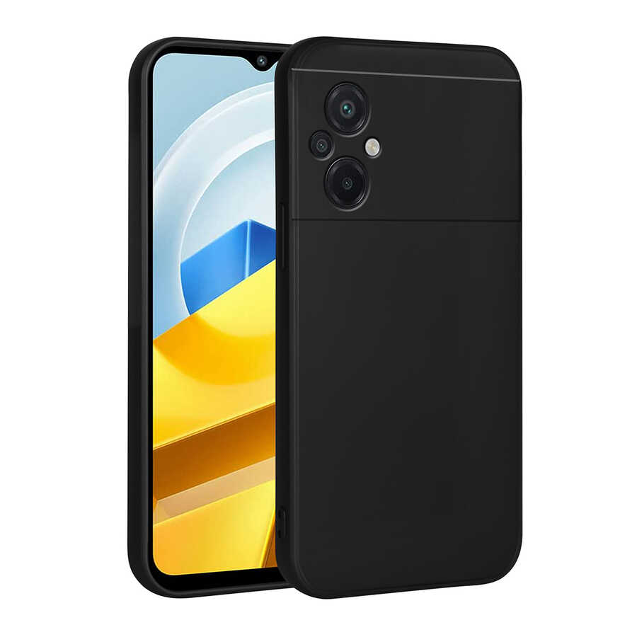 [RNZ-TA82004] Xiaomi Poco M5 Uyumlu Kılıf Zore Premier Silikon Kapak (Siyah)