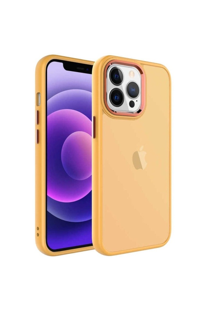 Apple iPhone 13 Pro Uyumlu Kılıf Buzlu Sert PC Zore May Kapak