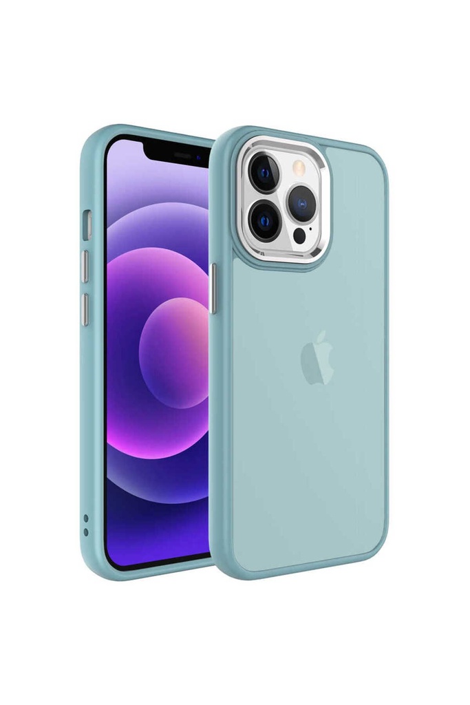 Apple iPhone 13 Pro Max Uyumlu Kılıf Buzlu Sert PC Zore May Kapak