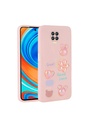 Xiaomi Redmi Note 9 Pro Uyumlu Kılıf Kabartma Figürlü Parlak Zore Toys Silikon Kapak