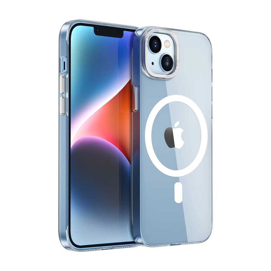 [RNZ-TA82077] Apple iPhone 14 Plus Uyumlu Kılıf Wiwu MCC-102 Magnetic Crystal Sert PC Kapak