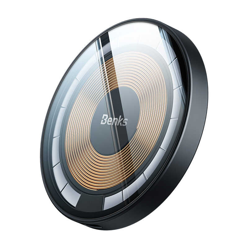 [RNZ-TA82143] Benks W09 Şeffaf Görünümlü M-safe Wireless Şarj Aleti
