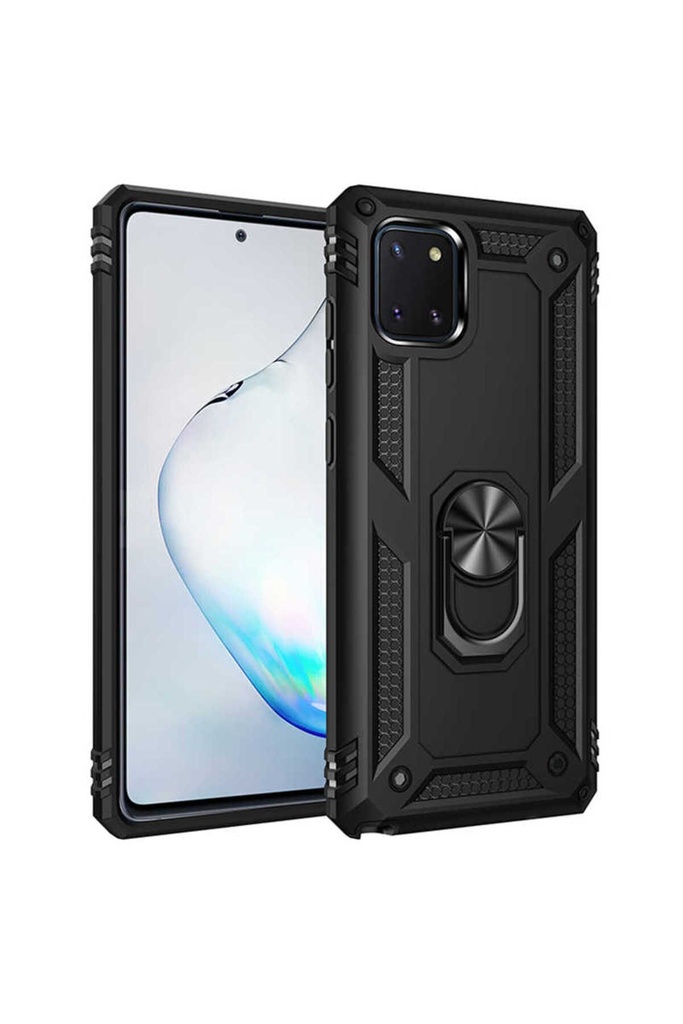 [RNZ-TA35815] Samsung Galaxy A81 (Note 10 Lite) Uyumlu Kılıf Zore Vega Kapak (Siyah)