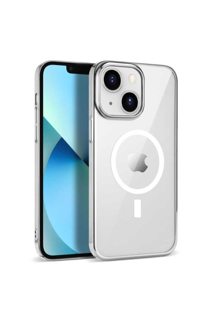 Apple iPhone 13 Uyumlu Kılıf Zore Wireless Şarj Özellikli Pixel M-safe Kapak