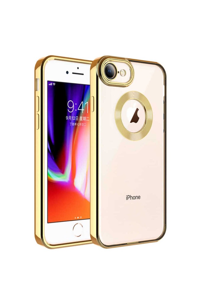Apple iPhone 7 Uyumlu Kılıf Kamera Korumalı Logo Gösteren Zore Omega Kapak