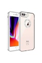 Apple iPhone 8 Plus Uyumlu Kılıf Kamera Korumalı Logo Gösteren Zore Omega Kapak