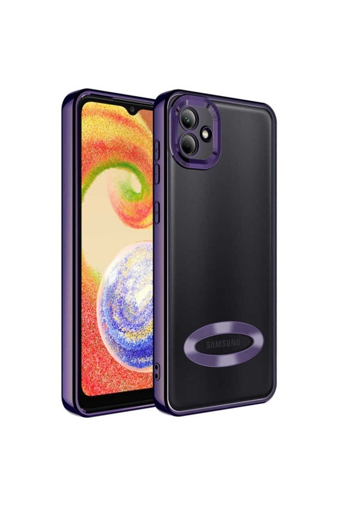 Samsung Galaxy A03 Uyumlu Kılıf Kamera Korumalı Logo Gösteren Zore Omega Kapak
