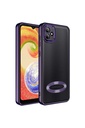 Samsung Galaxy A03 Uyumlu Kılıf Kamera Korumalı Logo Gösteren Zore Omega Kapak