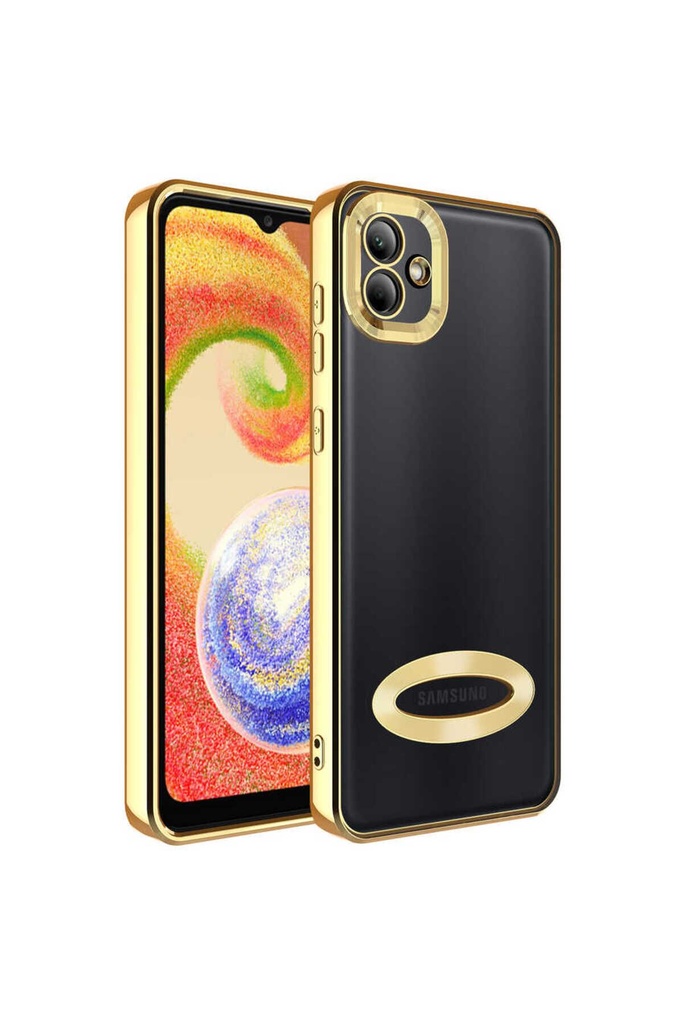 Samsung Galaxy A03 Uyumlu Kılıf Kamera Korumalı Logo Gösteren Zore Omega Kapak