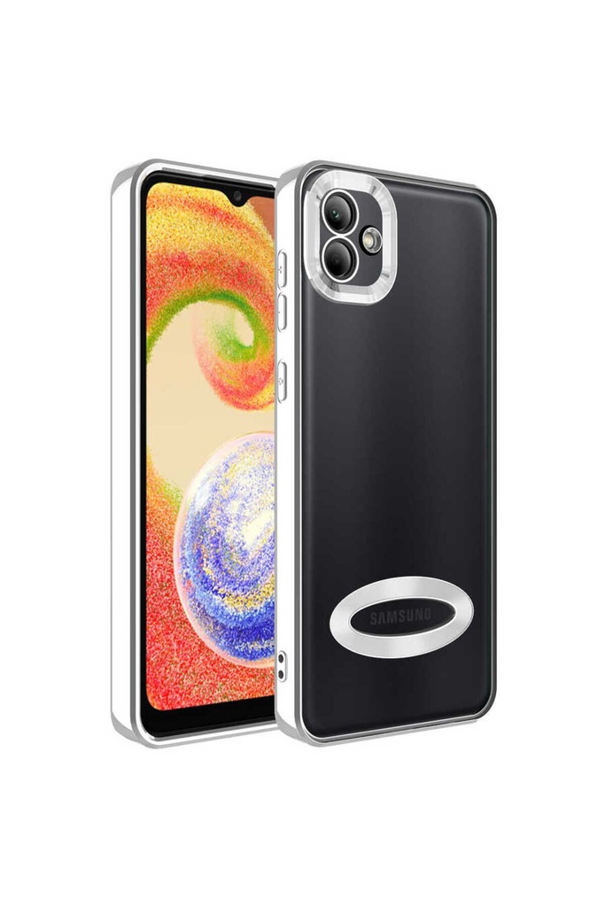 Samsung Galaxy A03 Uyumlu Kılıf Kamera Korumalı Logo Gösteren Zore Omega Kapak