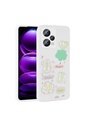 Xiaomi Redmi Note 12 4G Uyumlu Kılıf Kabartma Figürlü Parlak Zore Toys Silikon Kapak