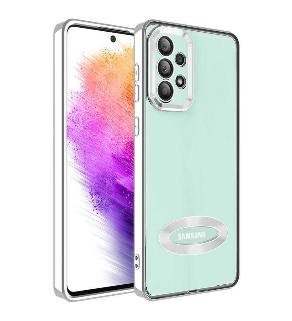 Samsung Galaxy A53 5G Uyumlu Kılıf Kamera Korumalı Logo Gösteren Zore Omega Kapak