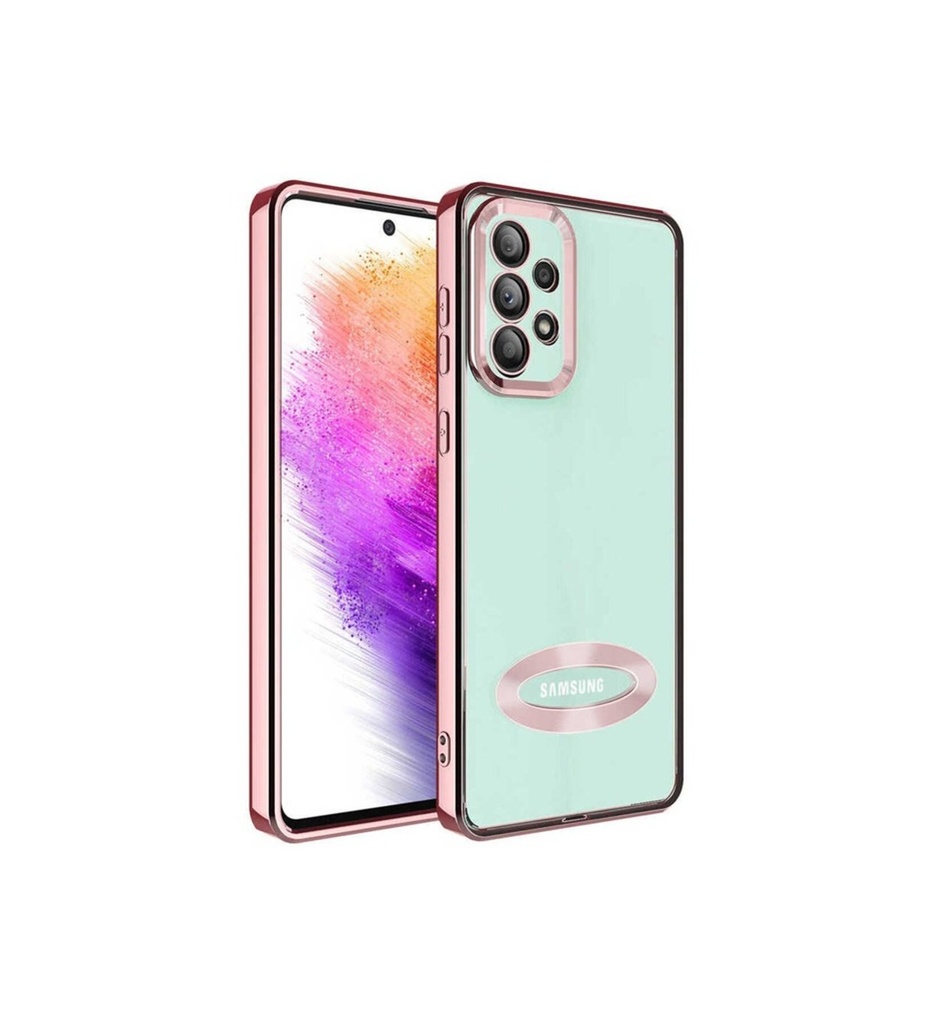 Samsung Galaxy A53 5G Uyumlu Kılıf Kamera Korumalı Logo Gösteren Zore Omega Kapak