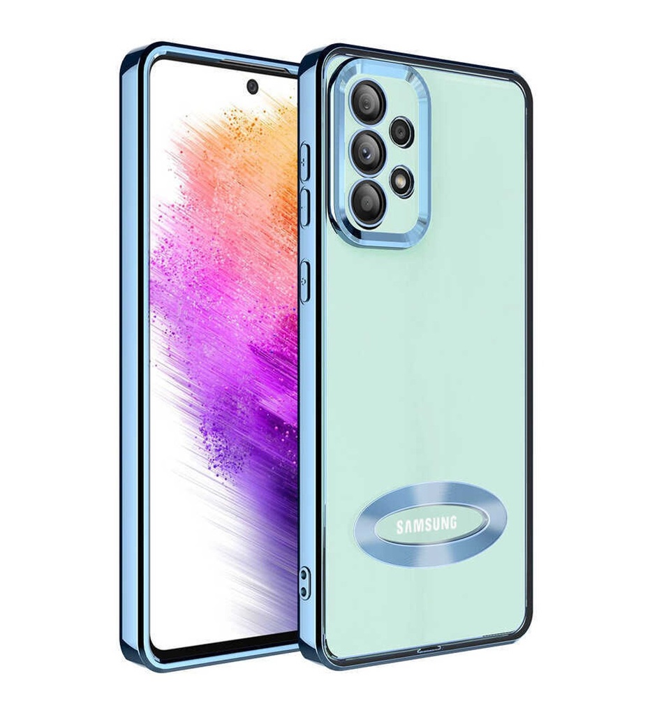 Samsung Galaxy A53 5G Uyumlu Kılıf Kamera Korumalı Logo Gösteren Zore Omega Kapak