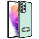 Samsung Galaxy A53 5G Uyumlu Kılıf Kamera Korumalı Logo Gösteren Zore Omega Kapak
