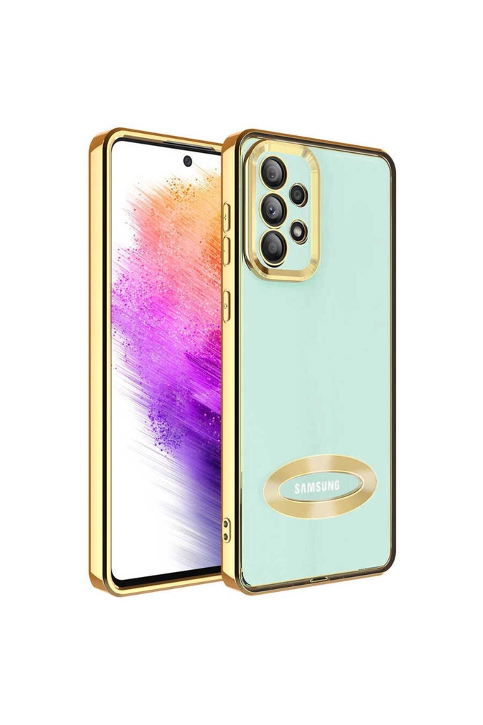 Samsung Galaxy A73 Uyumlu Kılıf Kamera Korumalı Logo Gösteren Zore Omega Kapak