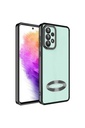 Samsung Galaxy A73 Uyumlu Kılıf Kamera Korumalı Logo Gösteren Zore Omega Kapak