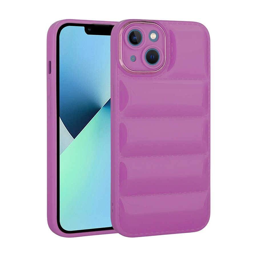 Apple iPhone 13 Uyumlu Kılıf Kamera Korumalı Parlak Airbag'li Zore Galya Kapak