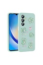 Samsung Galaxy A34 Uyumlu Kılıf Kabartma Figürlü Parlak Zore Toys Silikon Kapak