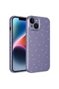 Apple iPhone 14 Plus Uyumlu Kılıf Kamera Korumalı Simli Lüks Zore Koton Kapak