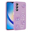 Samsung Galaxy A34 Uyumlu Kılıf Kabartma Figürlü Parlak Zore Toys Silikon Kapak
