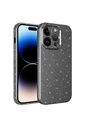 Apple iPhone 14 Pro Max Uyumlu Kılıf Kamera Korumalı Simli Lüks Zore Koton Kapak