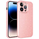 Apple iPhone 14 Pro Max Uyumlu Kılıf Kamera Korumalı Simli Lüks Zore Koton Kapak