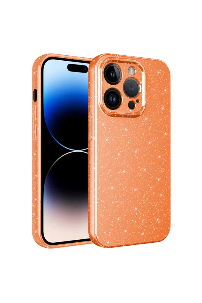 Apple iPhone 14 Pro Max Uyumlu Kılıf Kamera Korumalı Simli Lüks Zore Koton Kapak