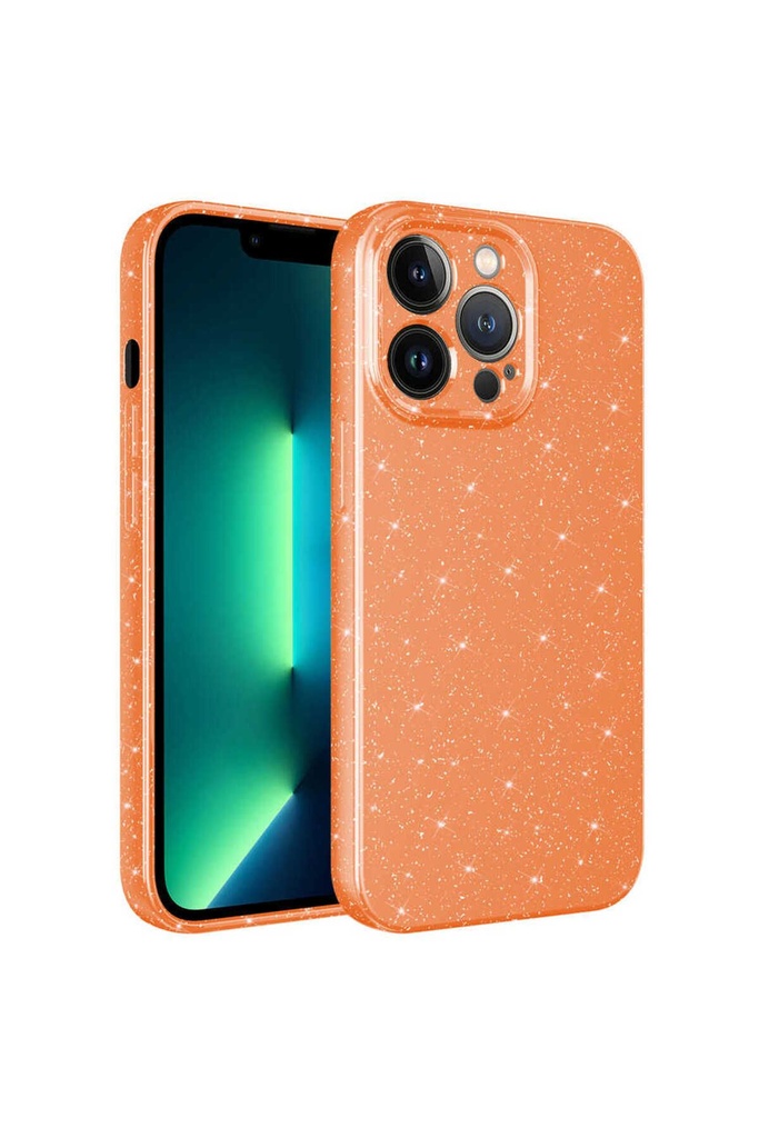 Apple iPhone 13 Pro Max Uyumlu Kılıf Kamera Korumalı Simli Lüks Zore Koton Kapak