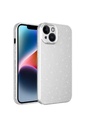 Apple iPhone 14 Uyumlu Kılıf Kamera Korumalı Simli Lüks Zore Koton Kapak