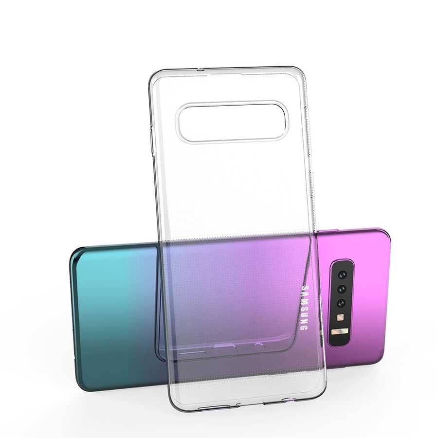 [RNZ-TA82803] Samsung Galaxy S10 Plus Uyumlu Kılıf Zore Kamera Korumalı Süper Silikon Kapak