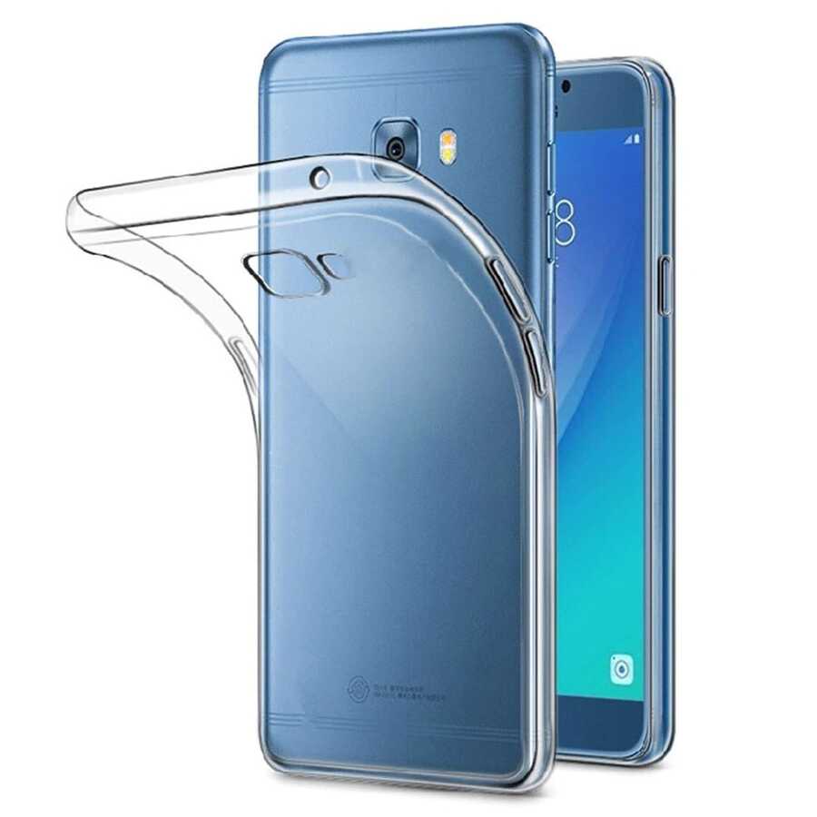 [RNZ-TA82799] Samsung Galaxy C7 Uyumlu Kılıf Zore Kamera Korumalı Süper Silikon Kapak