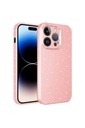 Apple iPhone 14 Pro Uyumlu Kılıf Kamera Korumalı Simli Lüks Zore Koton Kapak