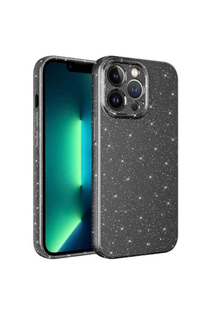 Apple iPhone 12 Pro Uyumlu Kılıf Kamera Korumalı Simli Lüks Zore Koton Kapak