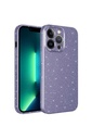 Apple iPhone 12 Pro Uyumlu Kılıf Kamera Korumalı Simli Lüks Zore Koton Kapak