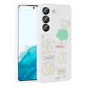 Samsung Galaxy S21 FE Uyumlu Kılıf Kabartma Figürlü Parlak Zore Toys Silikon Kapak