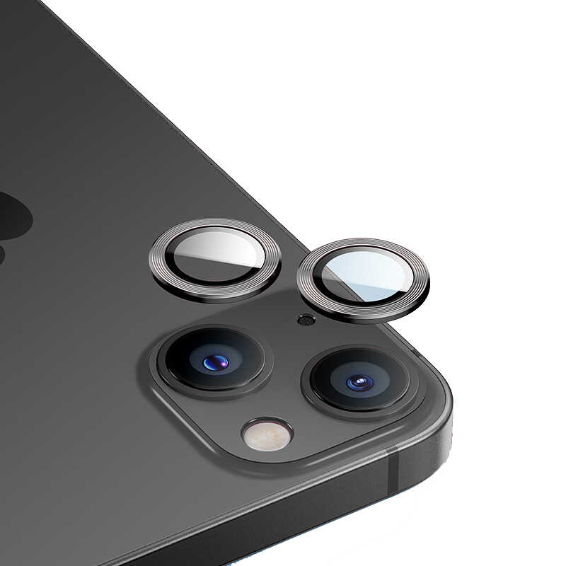 [RNZ-TA82840] Apple iPhone 14 Plus Uyumlu Benks New KR Kamera Lens Koruyucu (Siyah)
